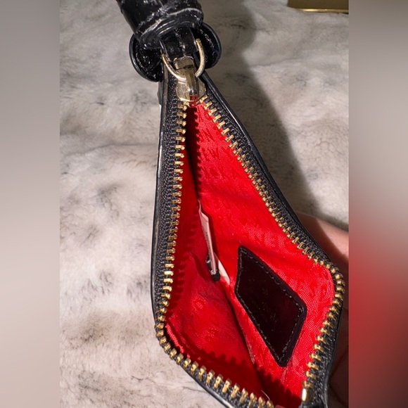 Kate Spade ♠️ Zebra Coin pouch with Metal zipper. Collector Rare patent leather - Picture 4 of 4